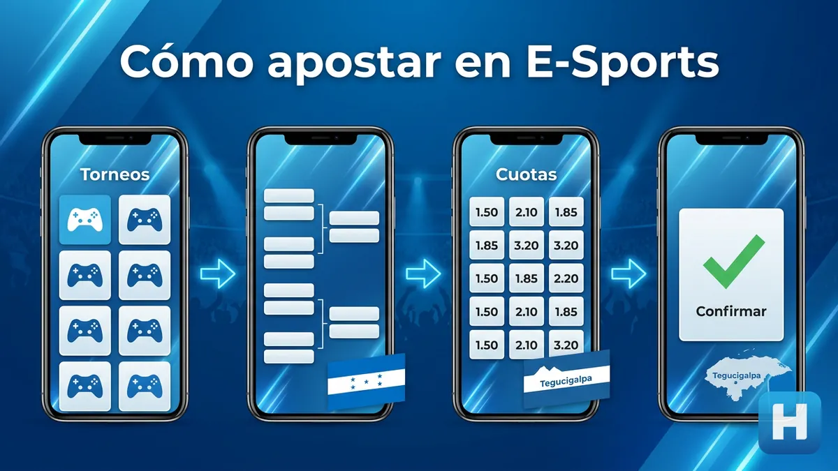 Cómo apostar en E-Sports en Hondubet: pasos para elegir torneo, revisar cuotas y confirmar la apuesta