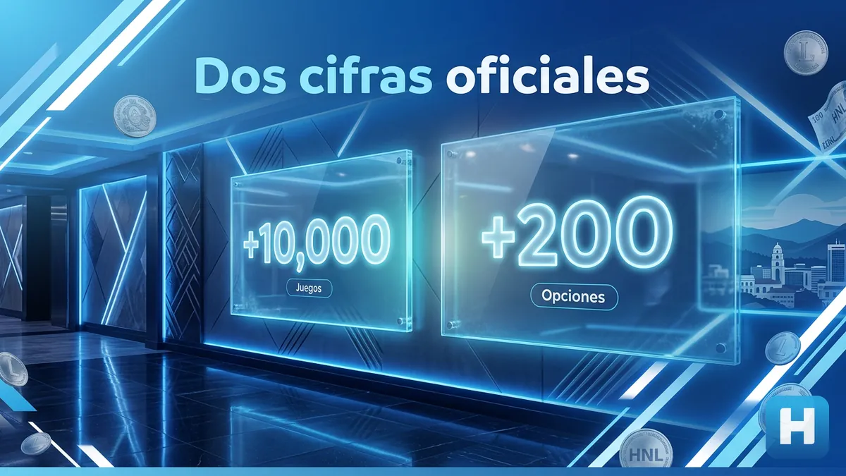 Comparación de las cifras oficiales de juegos en el catálogo de Hondubet