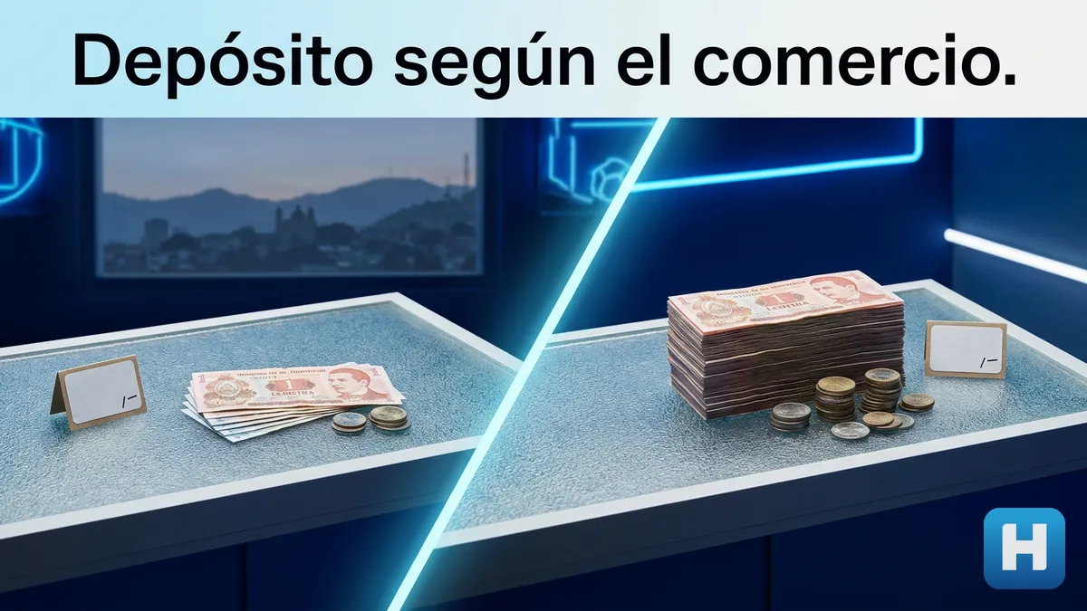 Comparación de montos de depósito en efectivo entre distintos puntos de venta de Hondubet