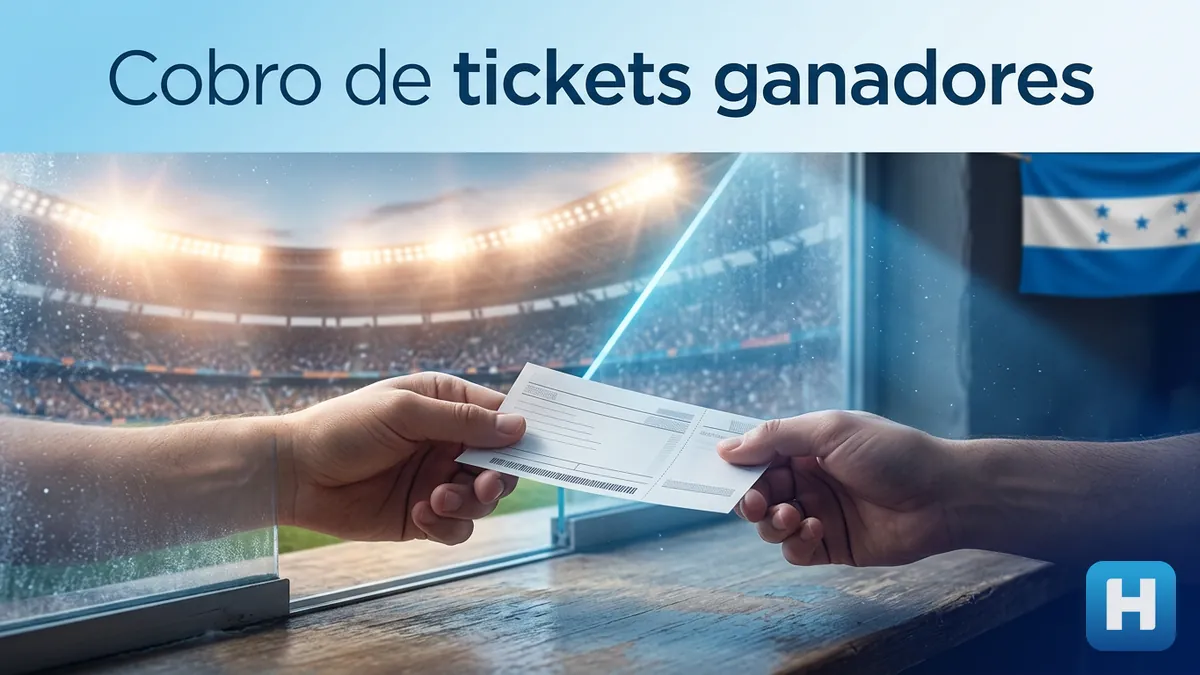 Cobro de un ticket ganador comprado en un punto de venta físico de Hondubet